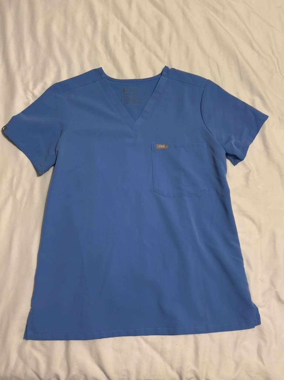 Figs Cornflower Blue Medical Scrub Top